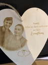 Wooden Photo Heart