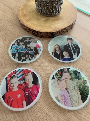 Glass Photo Coasters